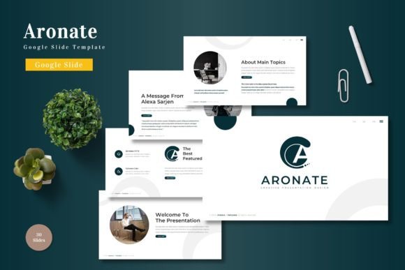 Aronate: Crafting Visual Narratives with a Cohesive Google Slides Template