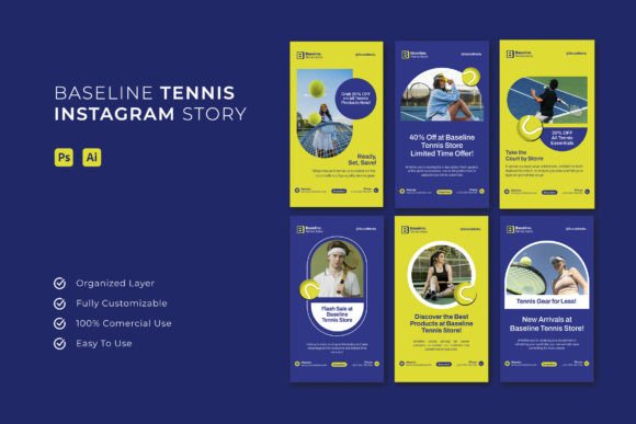 Baseline Tennis - Instagram Story: Capturing Court-Side Moments