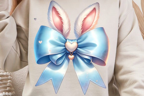 Charming Blue Bunny Ears: Perfect Easter Design Asset