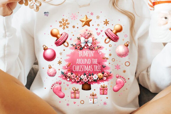 Christmas Gender Reveal Girl PNG: Festive Design Magic