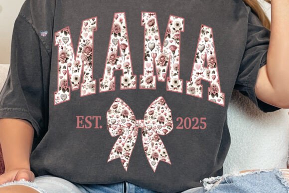 Coquette Valentine Mama Est Varsity PNG: Your Instant Design Toolkit