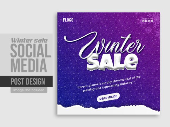 Design a Standout Winter Sale New Year Instagram Post