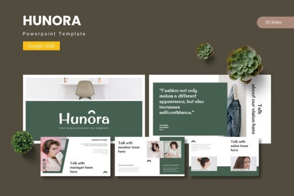 Hunora - Google Slide Template: A Designer's Toolkit for Impactful Presentations
