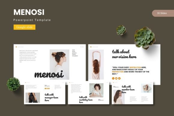 Menosi: A Modern Google Slide Template for Polished Presentations