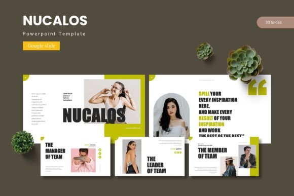Nucalos: Crafting a Cohesive Visual Identity with a Versatile Google Slides Template