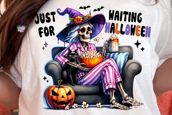 Unleash Spooky Creativity: The Waiting Halloween Witch PNG Skeleton