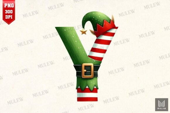 Unwrapping the Magic of Christmas Elf Letter Y Clipart PNG
