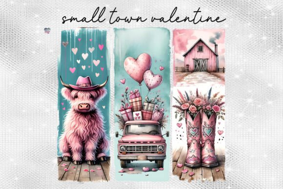 Western Small Town Valentine PNG Farm: A Charming Design Asset